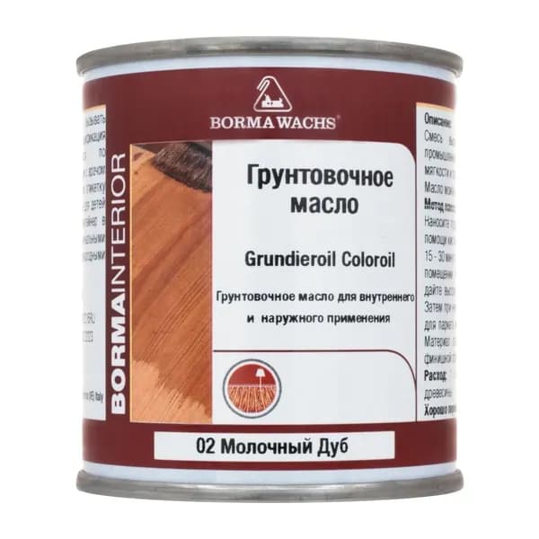 BORMA WACHS Масло для дерева, Масляная, Матовое покрытие, 0.125 л