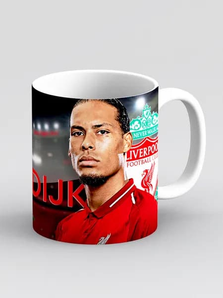 Кружка "Футбол. Вирджил ван Дейк. ФК Ливерпуль. Virgil van Dijk"