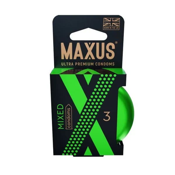 Презервативы MAXUS Mixed №3 в кейсе, набор X-Edition, 3 шт