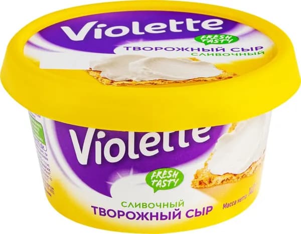 Сыр творожный КАРАТ Violette Сливочный 70%, без змж, 140г 3 шт.