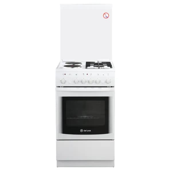 Плита комбинированная De Luxe 506022.05гэ(кр) ЧР-030 белый