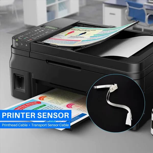 Подходит для ленточного кабеля печатающей головки и датчика EPSON L110/L210/L220, для 3D-печати (белый).