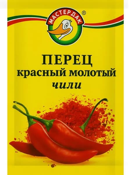 Перец Чили острый 2 пакета по 10 г , красный молотый жгучий, порционная приправа Мастер Дак