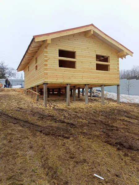 Проект дома из бруса ДМ-18, 6х9м, 50 м2