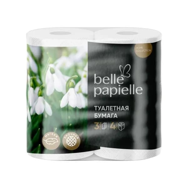 Туалетная бумага Belle Papielle 3 слоя 4 рулона