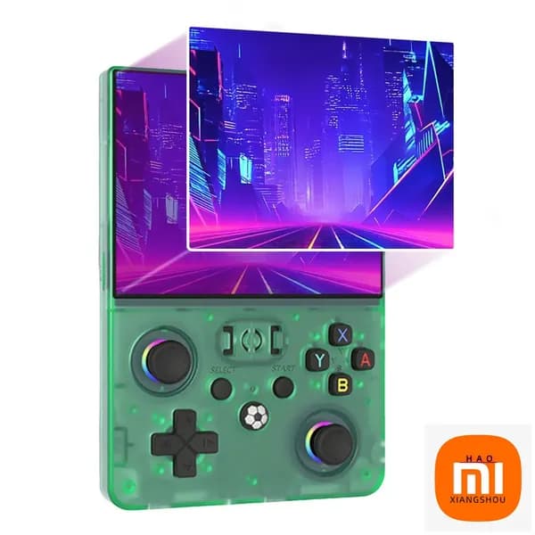 Портативная игровая консоль R36MAX2 с экраном 4,5 дюйма, Linux, 128 ГБ, аккумулятор 4000 мА ч.