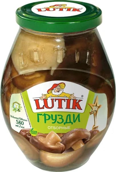 Грузди Lutic отборные маринованные 580 г