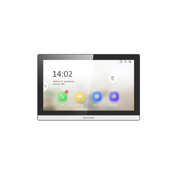 Hikvision Видеодомофон, 1024x600, 7'', Проводное подключение, белый