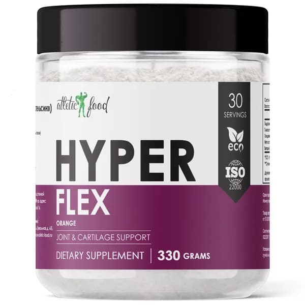 Хондропротектор для суставов и связок Atletic Food Hyper Flex - 330 грамм, апельсин