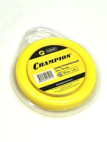 Корд триммерный.CHAMPION Star 1.6мм* 15м (звезда)C5023