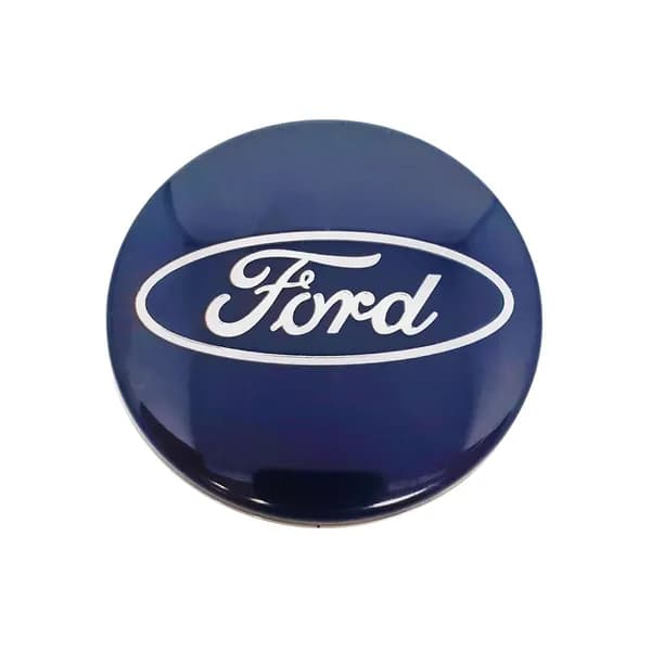 Колпачки для дисков Ford, 54 мм, синие, ABS, 4 шт.