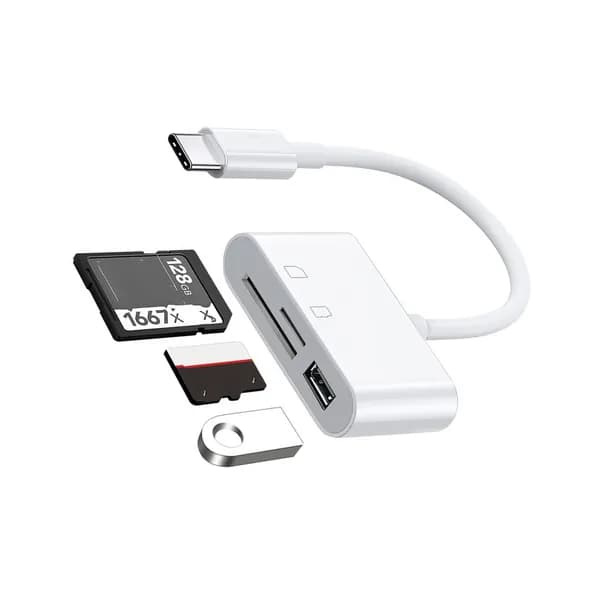 3-разрядный адаптер USB Type C - TF для подключения и распространения клавиш из интернетаХ
