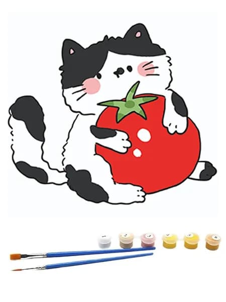 Картина по номерам для детей, 10x10 см