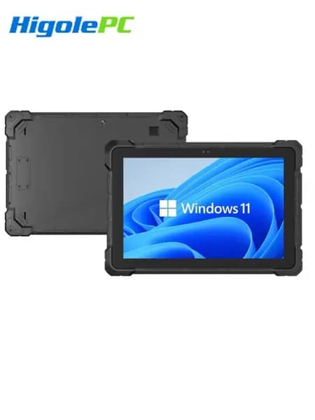 Higole Планшет F7G 10-дюймовый промышленный планшетный компьютер, 8 ГБ ОЗУ, 128 ГБ встроенной памяти, с GPS, поддержкой русского языка, с автомобильным держателем, 10.1" 128 ГБ/128 ГБ, черный