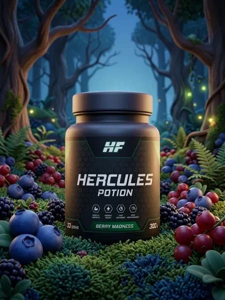 Предтренировочный комплекс Hercules potion 300гр - Лесные ягоды, 33 порции
