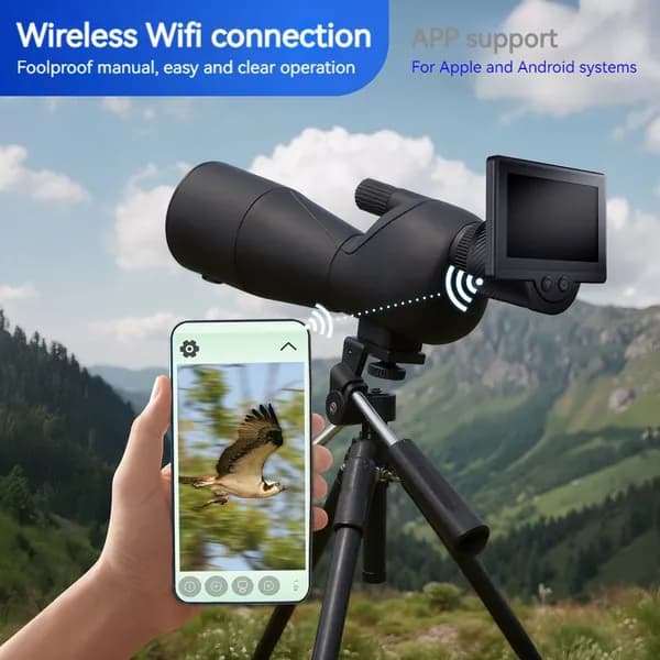 Электронный окуляр с WiFi и IPS-экраном 4,3 дюйма для астрономических телескопов