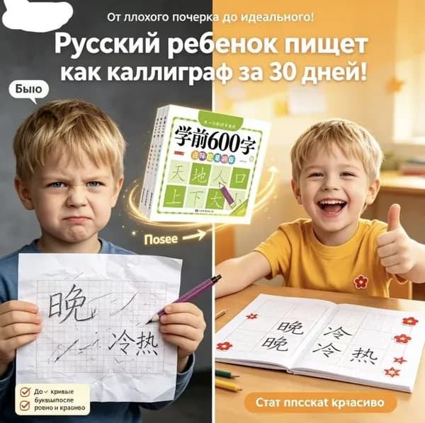 Книга для курса китайского языка: 3000 иероглифов и учебные материалы по практике на уровне 600/1200 иероглифов. Эффективное обучение китайскому языку с нуля, подходит для детей и взрослых