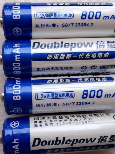 Doublepow Аккумуляторная батарейка, 1,2 В, 800 мАч, 4 шт