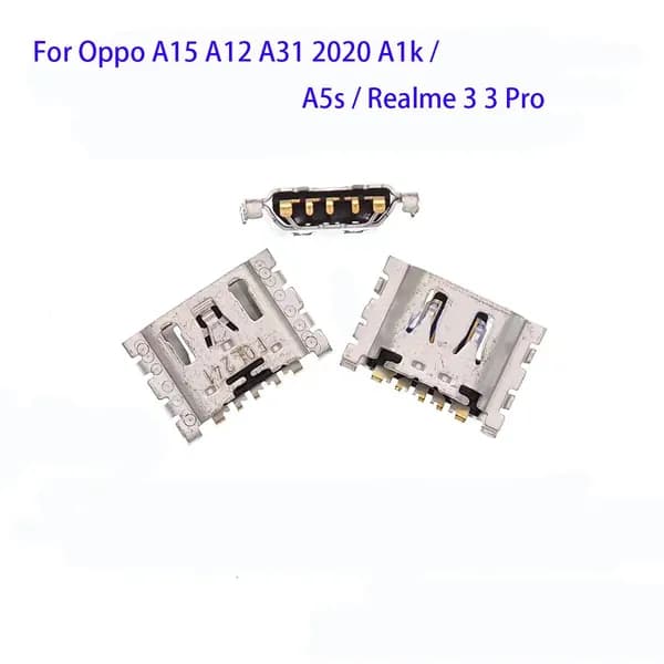 (1 Шт. Не Указано) 10 Шт. / 50 Шт. Для Oppo A15 A12 A31 2020 A1k / Oppo A5s / Oppo Realme 3 3 Pro Usb-Разъем Для Зарядки, Штекерный Разъем Для Зарядки