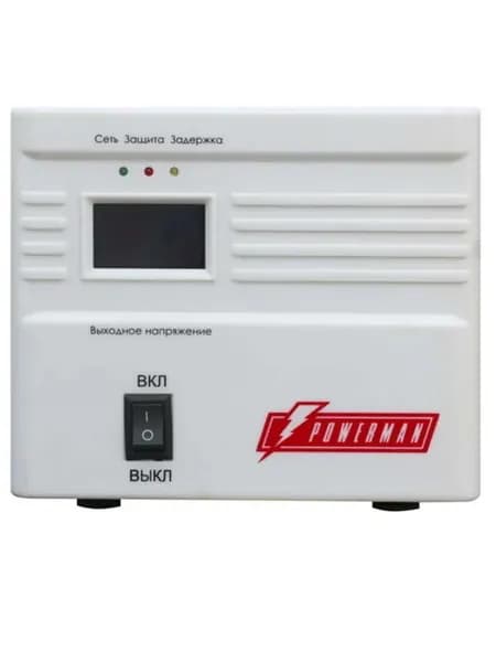 Стабилизатор напряжения POWERMAN AVS 1000 A, 550 Вт, 220 В, для дома