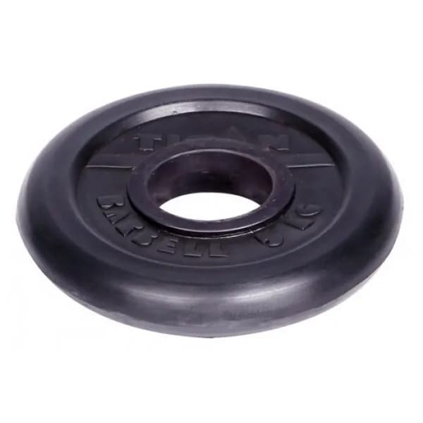 Диск (блин) обрезиненный TITAN Barbell 5 кг (d51)
