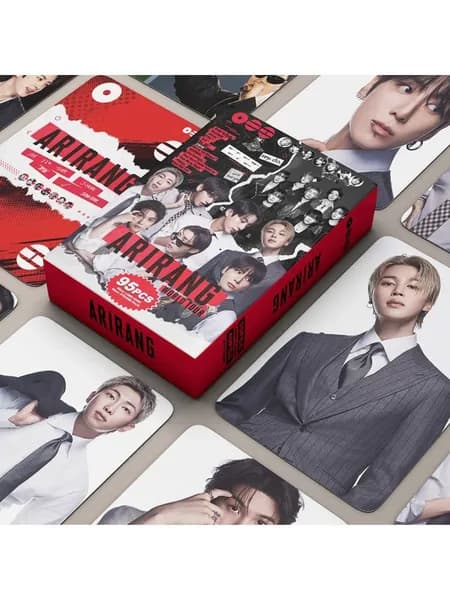 Предзаказ: BTS 95 шт. WORLD TOUR ARIRANG Официальный 5-й альбом 2026 года, фотокарточки и стикеры
