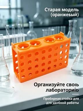 Штатив для пробирок лабораторный универсальный с гнездами 9/12/18/29 мм - держатель для пробирок, колб, центрифужных стаканов