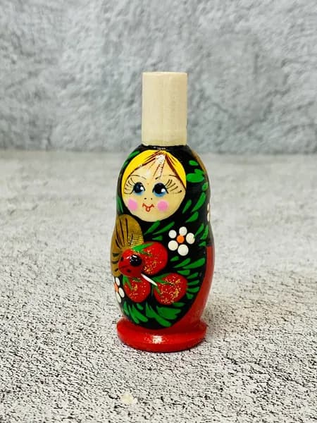 Свистулька Матрешка расписная деревянная
