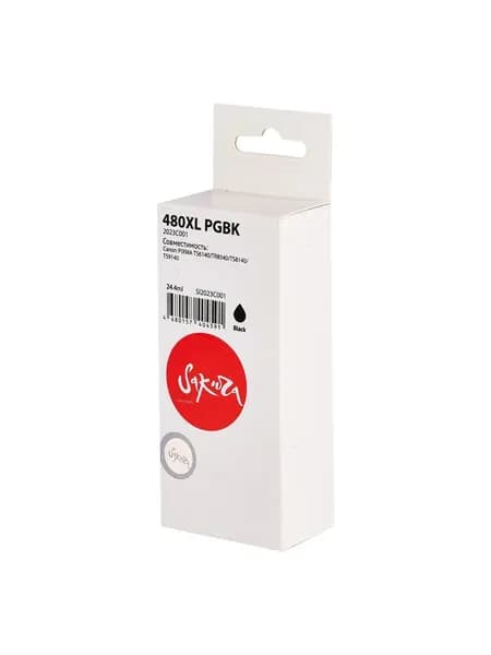 Струйный картридж Sakura 2023C001 (480XL PG Black ) для Canon, черный, 24,4 мл., 600 к.