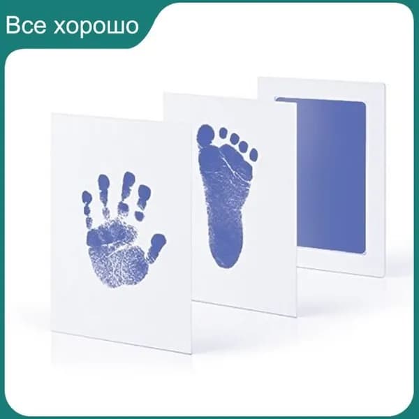 Подушечка для нанесения чернил на отпечаток ладони ребенка, безопасная и нетоксичная подушечка для нанесения чернил