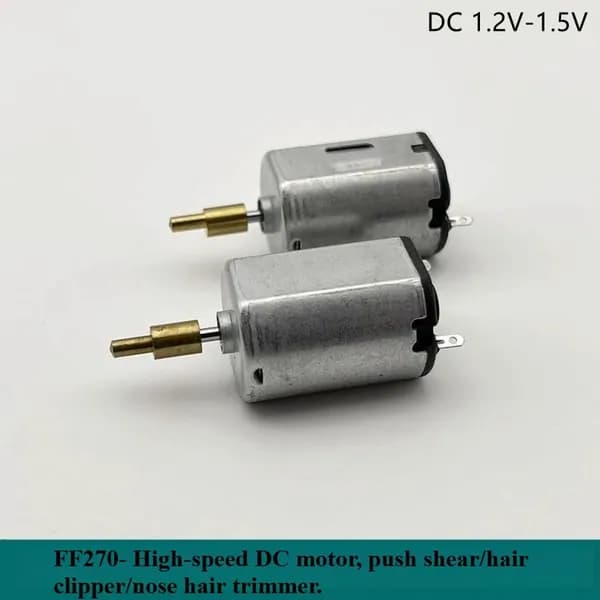 FF270 DC Двигатель 1.2V-1.5V Электрический парикмахер для бритвы высокой скорости для волос Маленький двигатель.