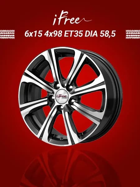 iFree Апероль Колесный диск Литой 15x6" PCD4х98 ET35 D58.5