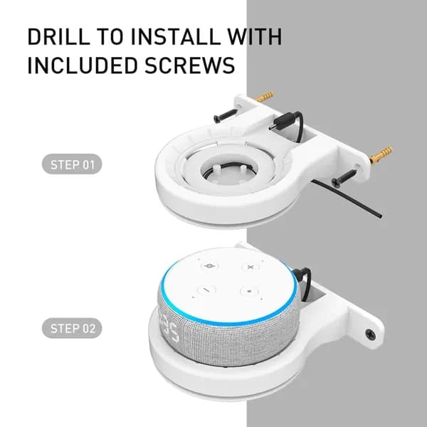 Кронштейн для Echo Dot (1 4) и Echo Spot, с управлением кабелем