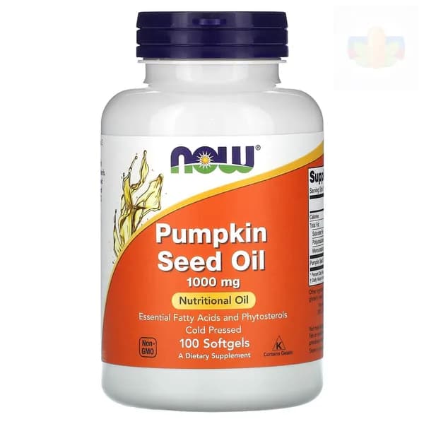 NOW Foods, Pumpkin Seed oil, Масло тыквенных семечек, 1000 мг, 100 мягких капсул