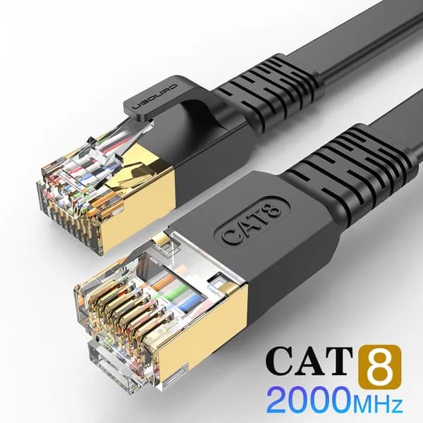 UGOURD Кабель для интернет-соединения RJ-45/RJ-45, 0.5 м, черный