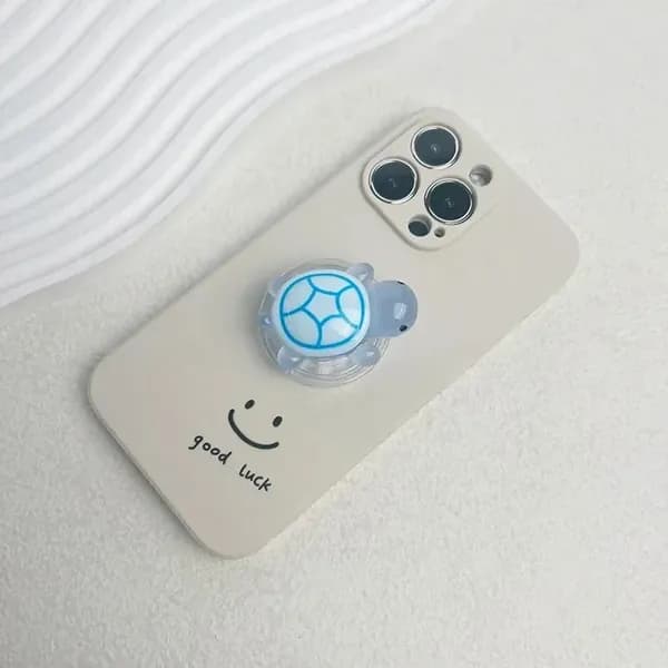 Корейский милый светящийся держатель для телефона в виде черепахи Griptok, кольцо на палец, подставка для iPhone, чехлы Samsung, держатель для розетки Grip Tok, подарок для девочек