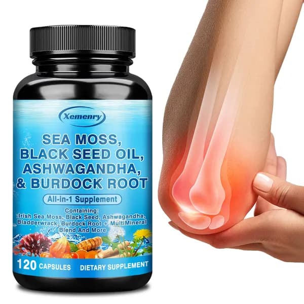 Капсулы Xemenry Irish Seaweed Black Seed Oil Complex предназначены для укрепления иммунной системы, поддержания здоровья щитовидной железы, повышения уровня энергии и улучшения пищеварения.