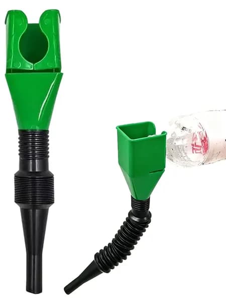 воронка для бензина, воронка из пожаробезопасного HDPE пластика с антистатическими добавками, герметичная, с гибким носиком и усиленной ручкой, Для авто, дачи,лодки,генератора и хранения топлива