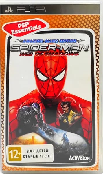 Spider-Man: Web of Shadows - Amazing Allies Edition Человек-паук: Паутина теней Издание Удивительных союзников Английский язык ULES 01174 Видеоигра на диске PSP. Товар уцененный
