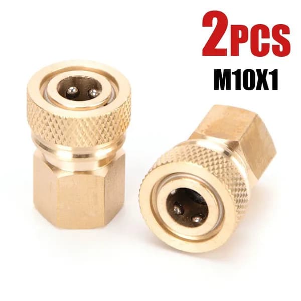2 шт./набор Быстросъемный соединитель с резьбой 1/8NPT M10x1 Медный 1/8BSPP 8 мм для заправки воздуха Быстросъемные разъемы, фитинги для освобождения, соединения для насосов, запчасти и аксессуары