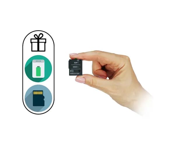 Диктофон с активацией голосом - Soroka-14.2 (PRO) (P4033EU) + ПОДАРКИ (SD карта 32ГБ и Powerbank 10000 mAh) (VOX, циклическая запись, карта 32Гб, запись до 5.3 суток, длинна микрофона 45 см)