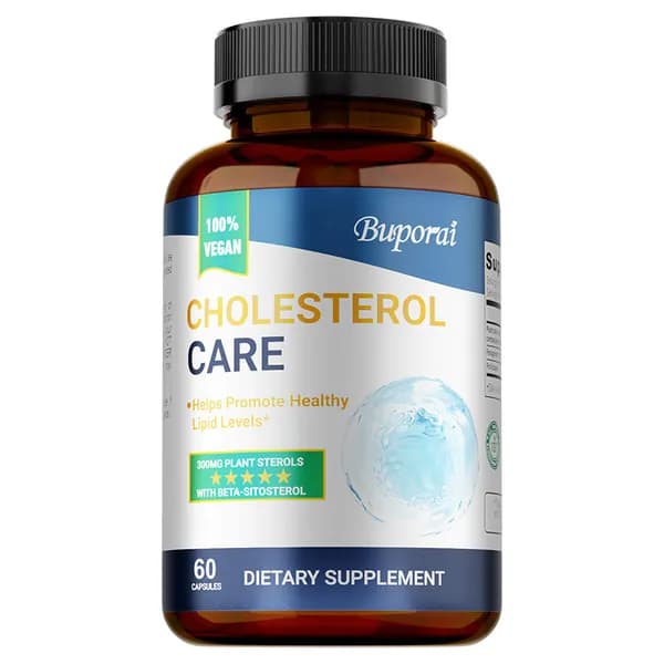 Биологически активная добавка Buporai Cholesterol Care поддерживает здоровье сердечно-сосудистой системы и помогает поддерживать нормальный уровень холестерина и липидов в крови.