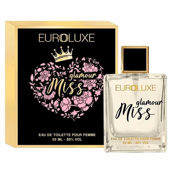 Euroluxe/Туалетная вода Miss Glamour женская 50 мл/ Парфюм женский/Парфюм женский, парфюм,женский, духи, туалетная вода, парфюмерия, для женщин, подарок,цветочный, фруктовый, свежий