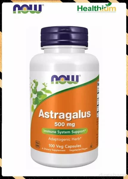 Astragalus 500мг 100 капсул Нау Астрагал (экстракт), антиоксидант, для иммунитета взрослым, для печени, успокоительное для взрослых, антистресс Корень Астрагала 500 мг перепончатый