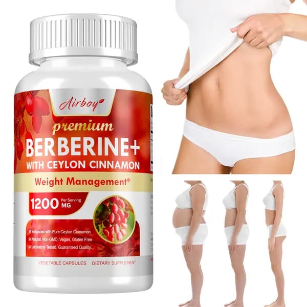 Биологически активная добавка Airboy Premium Berberine обычно используется для поддержания контроля уровня сахара в крови, здоровья сердечно-сосудистой системы и функционирования иммунной системы.
