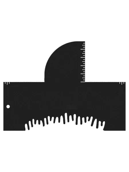 Карта повышения квалификации парикмахера с измерительными индикаторами 1/2/4 шт Многоразовый черный прецизионный трафарет для стрижки волос для домашнего использования в парикмахерской