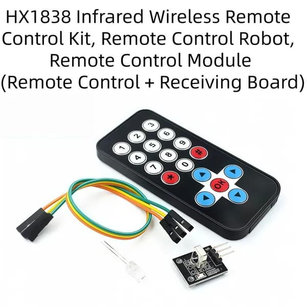 HX1838 ИК-беспроводный набор пульта дистанционного управления, дистанционное управление роботом, модуль дистанционного управления (пульт дистанционного управления + приемная плата)
