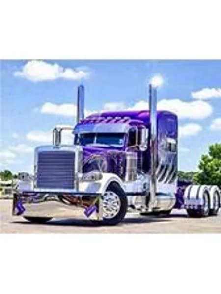 DIY 5D Diamond Painting Lila Truck.Png Набор для алмазной мозаики для взрослых и детей, квадратный кристалл, вышивка крестиком, рукоделие для дома, декор стен, подарок, квадратный алмаз, 40x60 см