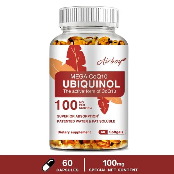 Биологически активная добавка Airboy Panthenol Coenzyme Q10 разработана для поддержания здоровья сердца, обеспечивая антиоксидантные свойства и являясь водорастворимой и жирорастворимой.