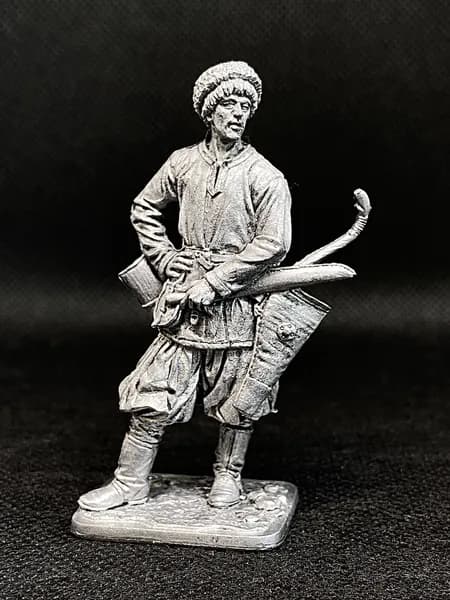 Коллекционная оловянная фигурка Лучник младшей дружины Древней Руси, X век. Высокая детализация, историческая миниатюра. Идеальный подарок мужчине на 23 февраля, День рождения, для коллекции, декора